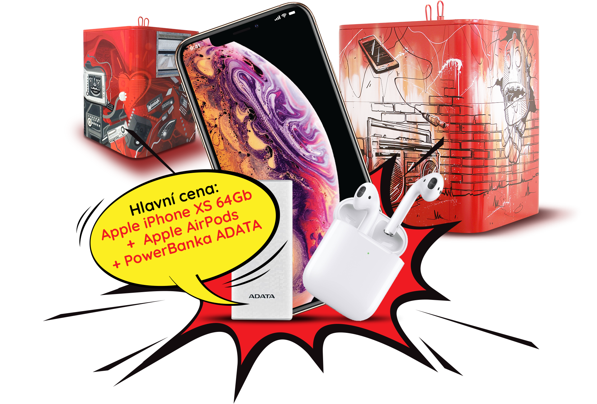 Vyhraj Apple iPhone XS + Apple Air Pods + powerbanku ADATA